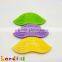 BPA Free Sew in Wave Shape Educational Teething Toy Plastic Baby Teether