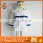 light blue high quality microfiber bathrobe for home