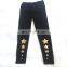 Latest Design 4 size Girls Kids Gold Star Stamp Cotton Legging