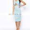 CHEFON Crepe twist cut out midi sexy dresses for women