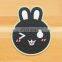 generalized rabbit design PVC glass coasters;rabbit element/design cup mat