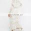 Natural Touch Fashion White Mesh Cotton Long Women Kimono Cardigan