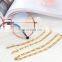 Retro stainless steel glasses anti - skid rope glasses hanging chain