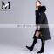 2017 Hot Sale Fashion Ladies Slim Fit Down Coat With Belt New Design Popular Long Coats Women