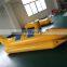 high quality 0.9mm pvc infalatable banana boat ,inflatable water game toy , used giant water banana boat for sale