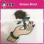 2017 Embroidery 3d Appliques Iron on Custom Hand Plush Patch