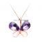 2018 Gold Silver Butterfly Pendant Necklace In Zinc Alloy Necklace