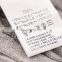 custom printing 100% cotton care labels