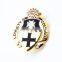 Promotional gifts custom 3d silver enamel metal lapel pin