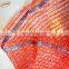 Plastic knitted mesh bag roll in packing firewood cabbage