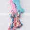 Fresh colorful dog chew ABS ropes toys bone star heart shapes toy for pet biting