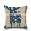 Decorative Pillow Custom Christmas Linen Cushion Cover