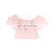 Toddler Newborn Baby Girl  Outfits Off Shoulder Pink Lace Tops multiple choice