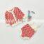 Ins Autumn Baby Suit Female Baby Western-style Plaid Knitted Jacket Strap Romper Romper Two-piece Suit Single Shot