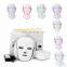 Newest 7 Color Photon Therapy Electric Heating Face Led Mask  For Wrinkle Remover And Skin Rejuvenation