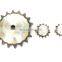 24A10T Blacken Treatment Harden Tooth C45 Steel Large Platewheels Roller Chain Sprocket