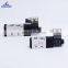 4V Series Electric 5/2 Way Single Coil New Black Body Solenoid Pneumatic Air Control DC12V 24V Automatic Air Valves