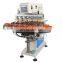 Semi auto turntable tampography watch dial toys button 6 color pad printer printing machine