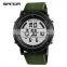 SANDA 410 Men Outdoor Sports Digital Silicone Watches Casual Digital Complete Calendar Back Light Wristwatch