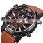 KAT-Wach 1819 Men Digital+Quartz Watch Waterproof 50M Male Luxury Brand Leather Military Multifunction Watch