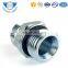 Metric 24 Degrees Cone Hydraulic Seat Male Threaded Straight Hydraulic Pipe Fitting With O Ring