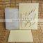 Newest Design Gold Royal Embossed Wedding Invitation Card