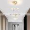 Modern Round Circular Rings Ceiling Light Gold Pendant Light Nordic Chandelier For Restaurant Living Room and Hotel Villa