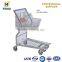 Warehouse Steel Material Platform Cart 4 Wheel Hand Push Cart