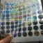 Small Size Silver Circle Authentic 3D Security Holographic Sticker