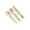 Wholesale Hot Sale Bamboo Fork Knife And Spoon Set Party Desert Tableware Set