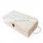 Wholesale Handmade Custom Logo Stock High-grade Red Wine Box 2-bottle Wine Box Wooden Gift Packaging Box