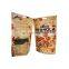 Wholesale Customized Printing Brown Food Kraft Paper Bag Stand Up Zipper Pouch For Packaging Nuts And Dried Fruit