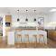 Modern european white high gloss design custom made galley cupboards living room kitchen cabinets