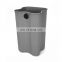 10L Stainless Steel Step Bin Square Shape Foot Pedal Dustbins Trash Can
