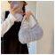 Hairy underarm design new fashion fur bag autumn and winter dumpling bag senior shoulder