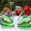 Wholesale Wedding Valentine's Day Favors Gifts Souvenir Table Decoration With Box Crystal Glass Swan Figurines Craft