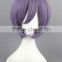 High Quality 35cm Short Straight Nagato Yuki Wig Violet Anime Wig Synthetic Cosplay Costume Hair Wig Party Wig