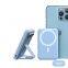 Power Bank for Cell Phones Stand 10000mAh Power Bank Strong Magnetic Max 15W Wireless Fast Charging Power Bank