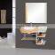 2015 AQUARIUS white&small bathroom cabinet vanity/wall-mounted/mirror with aluminum frame