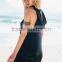 2016 Summer Light Weight Hooded Women Cheap Bulk Wholesale Plain Black Sleeveless Hoodie