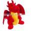 2015 Dragon plush toy wholesale,cute soft red dragon plush toy,plush toy red dragon