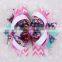 crochet hair bow, applique bows