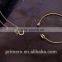 Fashion Austrian Crystal Circle Jewelry Sets Party Gold Pendant Necklace Drop Earrings For Women