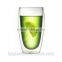 clear glass beer cup for gift