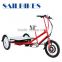 Aluminium alloy frame flatbed 3 wheel tricycle for cargo