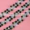 wholesale fashion special silver thread and black beaded trimming WTP-1346