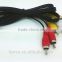 High quality Gold audio video 3rca to 3rca rca cable