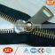 Eco-friendly Gold/silver color customized big teeth metal zipper