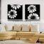 Latest design hot sale beautiful red flower oil house painting