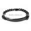 stainless steel jewelry id bracelet chain id engraved metal bracelet